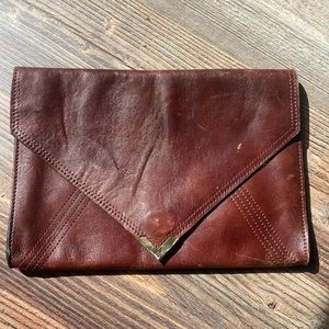 Vintage Leather Clutch